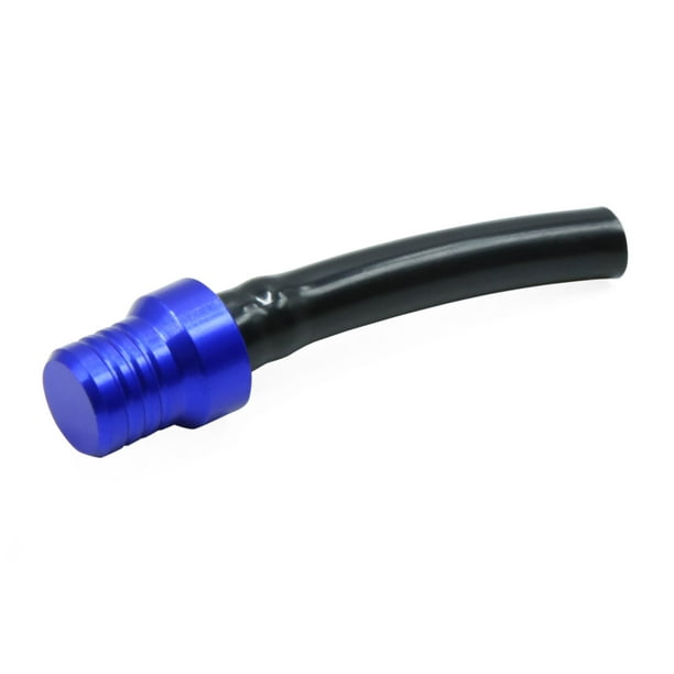 Blue Motorcycle Gas Fuel Tank Cap Valve Vent Breather Hose Pipe One Way -  