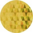 thumbnail image 1 of Ahgly Company Indoor Round Patterned Rubber Ducky Yellow Area Rugs, 3' Round, 1 of 6
