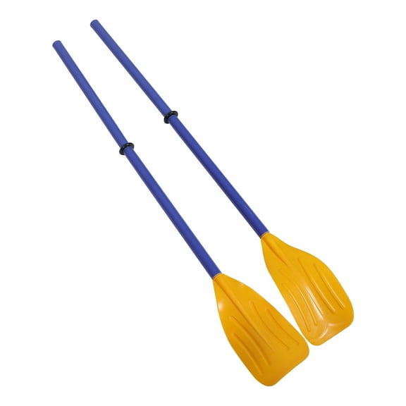 HEMOTON Yellow ABS Boating Paddle for Outdoor Use Lightweight Portable 2pcs