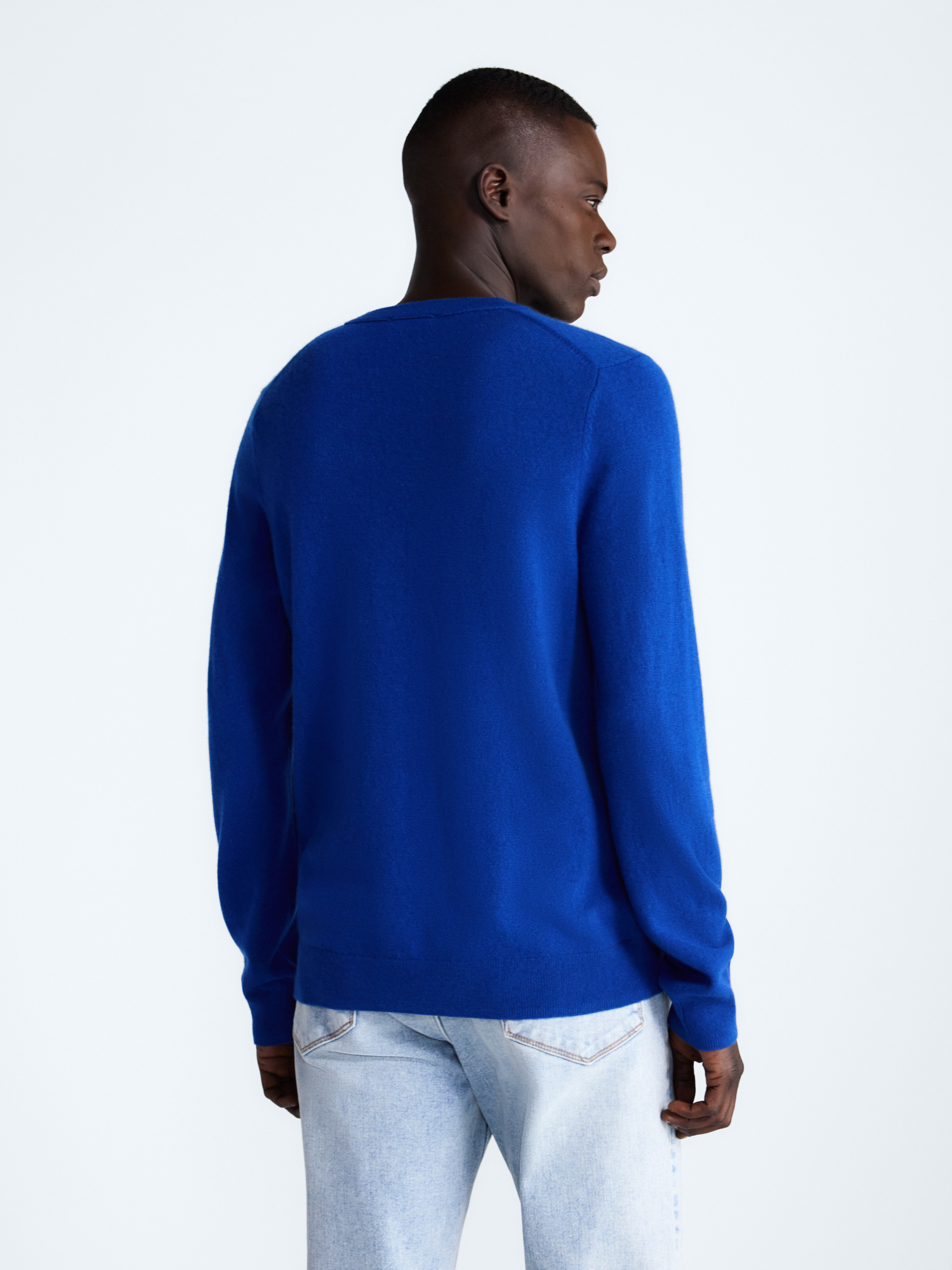 Free Assembly Men's Cashmere Crewneck Sweater, Long Sleeve photo 3