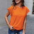 thumbnail image 2 of Bogo Summer Tops For Women 2025 Trendy Womens Summer Tops Trendy 3/4 Sleeve Blouses For Women Dressy Casual Short Sleeve T Shirts For Women Graphic Vintage Retro, 2 of 3