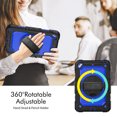 thumbnail image 3 of Case for iPad Mini 5 2019/Mini 4 2015 (5th/4th Generation 7.9 inch) with Screen Protector, 360 Degree Rotating Kickstand Hand Strap Shockproof Cover with Shoulder Strap, Dark Blue PC, 3 of 7