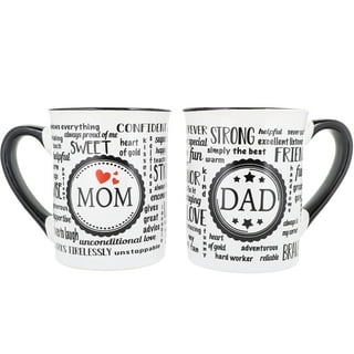 Mom and Dad Est 2022 Print Coffee Mug Drink Mommy Milk Juice Mugs Daddy  Wine Beer Cup Mother's Day Father's Day New Dad/mom Gift