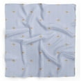 thumbnail image 1 of Bimba Blue Dot & Honey Bee Insects Printed Pure Silk Scarf Neck Wrap Summer Hair Bandanas For Women 40 x 40 Inches, 1 of 6