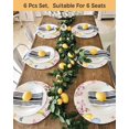 thumbnail image 4 of 15 Inch Round Placemats Set of 4, Happy Easter Non Slip Heat Insulation PP Table Mats, Spring Colorful Eggs Butterfly on Linen Washable Place Mats for Kitchen Dining Party Table Decor, 4 of 7