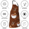 thumbnail image 5 of Kdxio Sloths Need More Coffee Apron with Pockets Adjustable Kitchen Aprons for Men Women Waterproof Aprons for Cooking,Drawing,Crafting, Baking Household Cleaning, 5 of 8