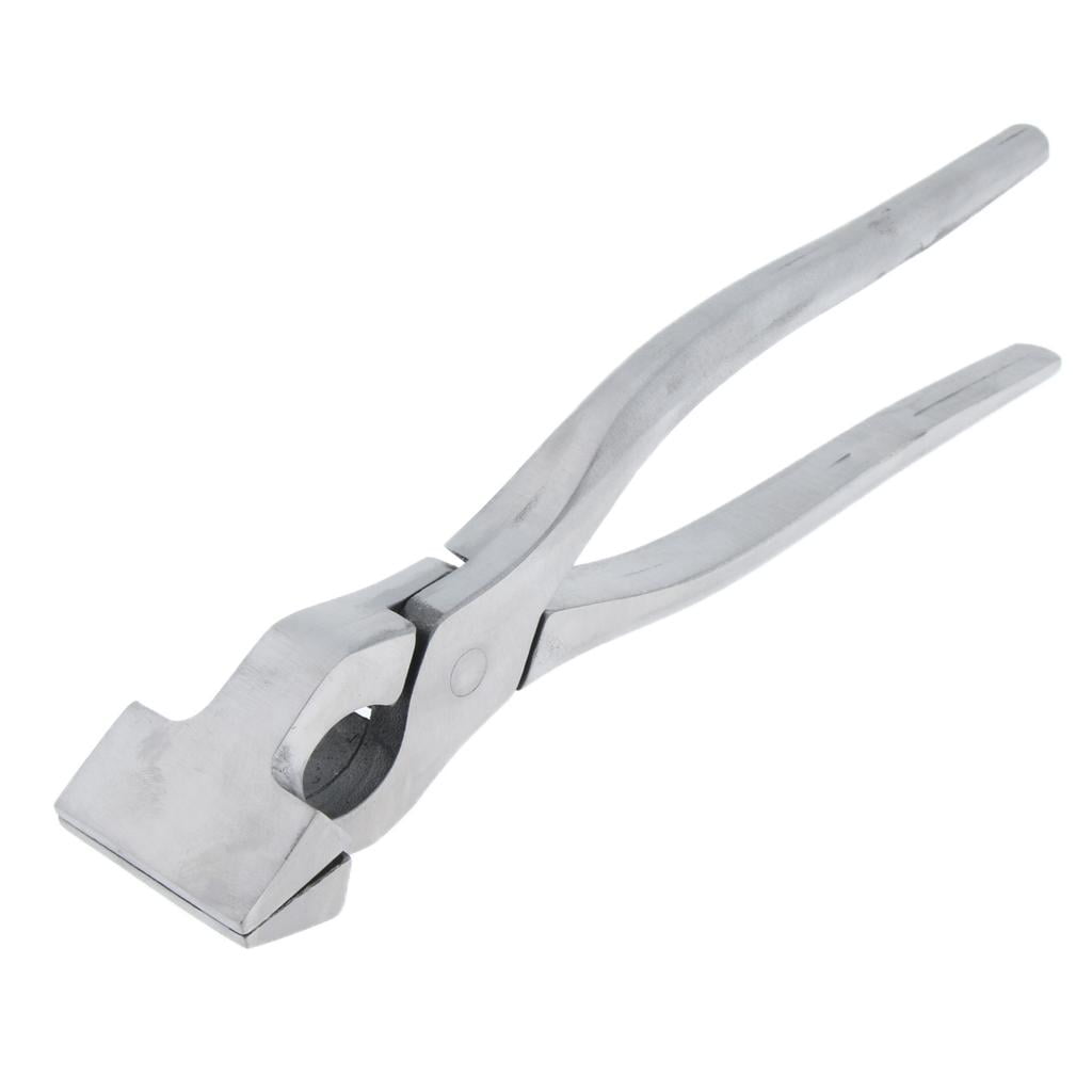 FVDPWYE Leathercraft Tool Leather Flatten Plier Clamp for Bags Straight plier Silver Straight plier