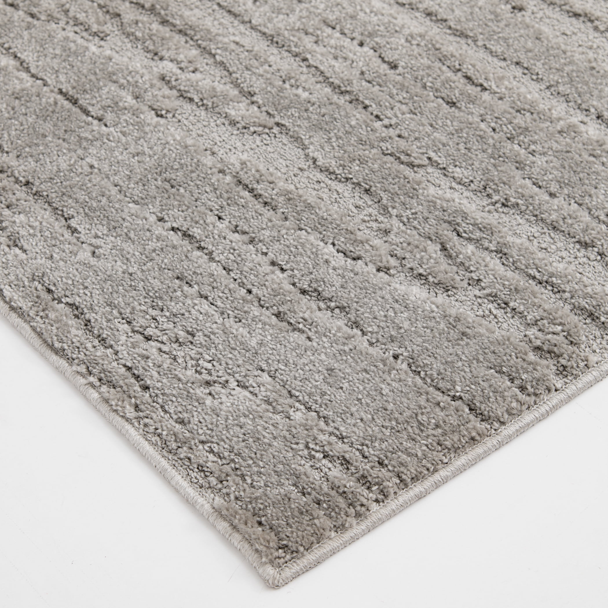 Mainstays 5x7 High-Low Gray Indoor Area Rug