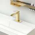 thumbnail image 2 of Single Handle Bathroom Sink Faucet, Solid Brass Basin Faucet with 6-inch Cover Plate, 2 of 5