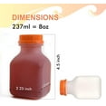 thumbnail image 2 of [550 Pack] 8 oz Empty Plastic Juice Bottles with Tamper Evident Caps - Smoothie Bottles - Ideal for Juices, Milk, Smoothies, Picnic's, Nutcracker, Meal Prep , Juice Containers by EcoQuality, 2 of 7