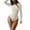 10Beige, variant on Women's Scoop Neck Long Sleeve Bodysuit Body-hugging Fashion Tops Women's Bodysuits Fashion Ribbed One Piece Long Sleeve Round Neck Tops Bodysuits