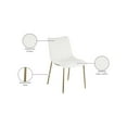 thumbnail image 2 of Meridian Furniture Isla Off White Vegan Leather Dining Chair (Set of 2), 2 of 8