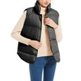 thumbnail image 1 of Sudadera con capucha y manga larga para mujer, con cuello de cremallera y abrigo, 1 of 8