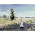 thumbnail image 2 of Monet, Claude 24x19 Black Modern Framed Museum Art Print Titled - La Promenade - Argenteuil, 1875, 2 of 4