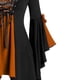 thumbnail image 4 of Puntoco Mujeres Halloween Gothic Criss Cross Lentejuelas Insertar Mariposa Manga Camiseta tops Puntoco Puntoco-1166, 4 of 4