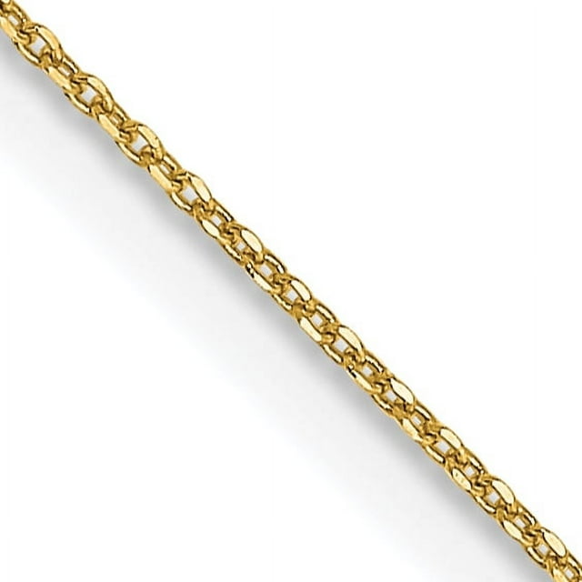 Chaîne Pendentif Collier Lien Rond en Or Jaune 14k 20 Pouces.6mm