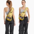 thumbnail image 6 of Abstract Geometry Colorful Sling Bag for Women Men Crossbody Bag Sling Backpack for Traveling Office Shoulder Bag Trendy Sling Backpack, 6 of 6