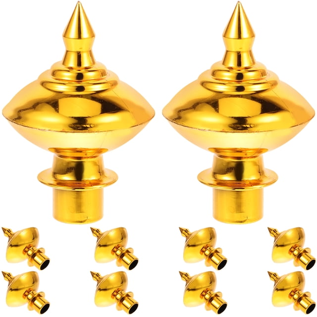 10pcs Flagpole Topper Flagpole Ornament Replacement Flag Poles Decor Flag Pole Ball Toppers