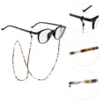 thumbnail image 3 of Unique Bargains 1 Pc Eyeglass Chain Glasses Chain Beaded Pattern 70cm L Tortoiseshell, 3 of 5