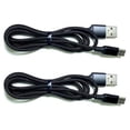thumbnail image 3 of Soft Nylon Braided USB Type-C to USB-A Male USB Charger Cables - 3 Feet, Black( 2 Pack), 3 of 3