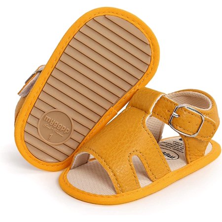 

QWZNDZGR Baby Boys Girls Sandals Premium Infant Summer Outdoor Shoes PU Lightweight Soft Anti-Slip Sole Toddler Prewalker