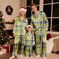 thumbnail image 6 of Family Christmas Pajamas Matching Sets Silk Casual Matching Set for Family, 6 of 9