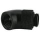 thumbnail image 3 of Adaptador giratorio con rosca G1/4" y ángulo de curvatura de 45 grados para refrigeración líquida de CPU, color negro, 3 of 14