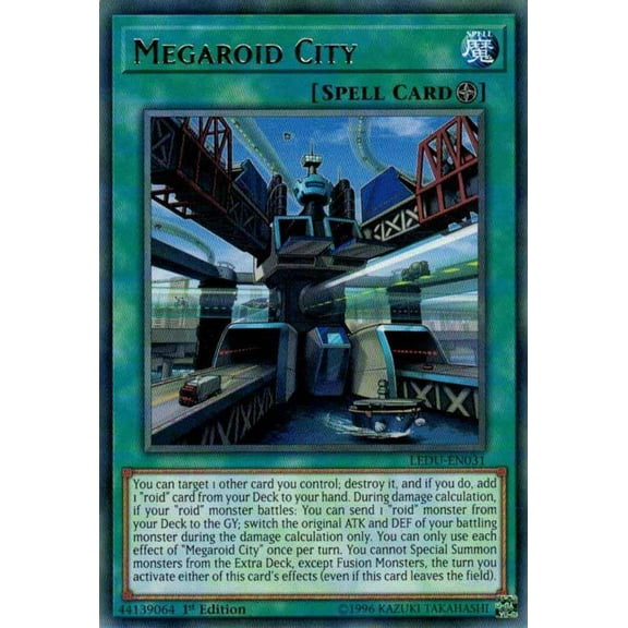 YuGiOh Legendary Duelists Rare Megaroid City LEDU-EN031