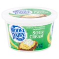 Model Dairy Grade A Al Natural Sour Cream, 8 Oz.