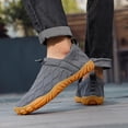 thumbnail image 2 of Non Slip Men's Solid Slip On Casual Shoes With Elastic Strap, Durable Outdoor Workout Jogging Sneakers, 2 of 8