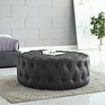 thumbnail image 2 of Modway Amour Leatherette Round Ottoman, Multiple Colors, 2 of 5