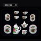 thumbnail image 1 of 52 Escena de juego de comida en miniatura para casa de muñecas, modelo de casa de muñecas, accesorios, mini juego de té de cerámica, taza de té SC, 1 of 6
