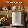 thumbnail image 3 of yeacher Dual-Function 55°C Smart Magnetic Stirring Mug with USB Charging, 300ml Capacity, Food-Grade Stainless Steel, Touch Control, Dustproof Lid, Ideal for Home, Office, or Gifting - Forest Green, 3 of 7