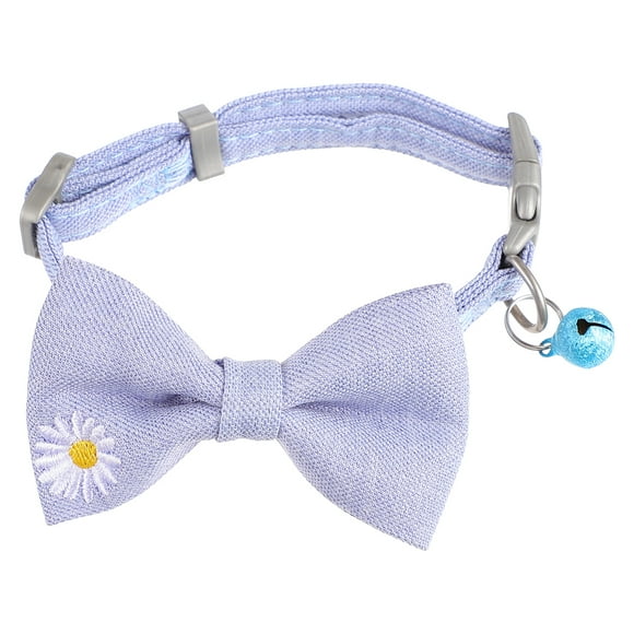 1pc Ajustable Gatito Collar Cat Puppy Safety Bow Collar Con Bell Collwear