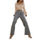 thumbnail image 5 of SAYOO Blusa plegada para mujeres, camiseta cuello cuadrado de manga larga SAYOO moda, 5 of 8