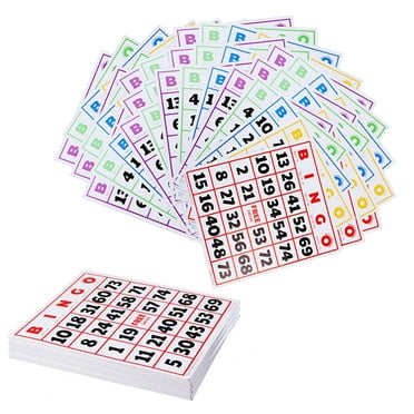 GSE Games & Sports Expert Jumbo Bingo Cards, Large Font Numbers, Reusable Bingo Cardboard for Large Groups, Family/Friend Parties, Bingo Game Nights - 50 Pack