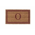 thumbnail image 1 of CocoMatsNMore Monogram (E) Vinyl Backed Red Double Border Doormats 18" x 30", 1 of 1