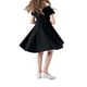 thumbnail image 3 of Odeerbi Vestido A-Line de Verano Para Niñas Vestido Con Cuello Peter Pan Acampanado Vestido de Columpio Color Sólido Manga Corta, 3 of 4