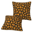 thumbnail image 2 of Halloween Throw Pillow Covers, pumpkins halloween spider web Halloween Decorations Square Pillow Cases with Invisible Zipper for Bed Couch Sofa, Farmhouse Halloween Decor-2 Pack 20x20, 2 of 6
