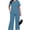 A1-Blue, variant on Women's Plus Size 2 Piece Outfits Casual Matching Sets Short Sleeve Pleated Top and Wide Leg Pants Lounge Set with Pockets, XL-5XL