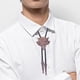 thumbnail image 3 of Corbata de bolo Yinane Cuero Vaquero Occidental Bronce Rojo, 3 of 8