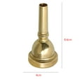 thumbnail image 4 of destyer Embouchure de Trombone Alto 12C en Alliage de Cuivre Petite Tige Accessoires d'Instrument de Musique, 4 of 8