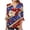 Navy#02, variant on Yeaiivve July 4Th Shirts for Women Flared 3/4 Sleeve Patriotic Tunic Top Buttons V Neck Dressy Casual Pleated Blouses Work Shirts White,L