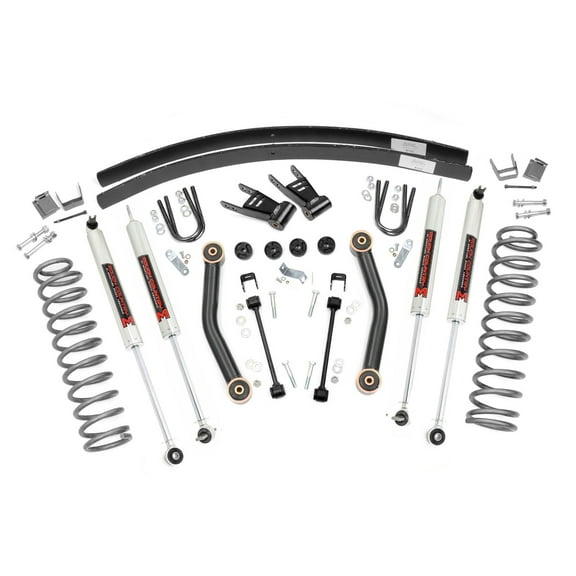 Rough Country 4.5" Lift Kit w/M1 Shocks for 1984-2001 Jeep Cherokee XJ - 62340