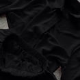 thumbnail image 4 of IUYRTFE Women Long Sleeve Button Down Top and High Waist Ruffle Shorts Set Casual 2 Piece Outfit, 4 of 9