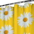 thumbnail image 3 of Waterproof Daisy Shower Curtain 72x72 Inch Boho Style Polyester Unique Shower Curtain for Bathroom Hotel Home Decor with 12 Plastic Hooks, 3 of 5
