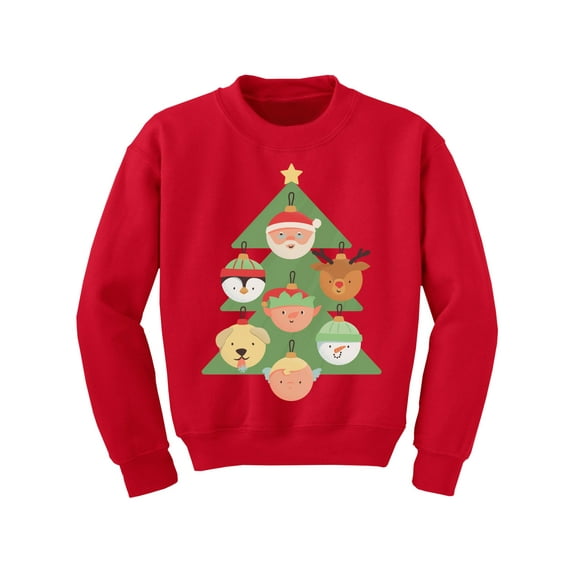 Christmas Tree Kids Sweater Xmas Sweatshirt for Children Girls Boys Santa Deer Animals Happy Holidays Gifts