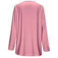 thumbnail image 4 of Women's Knit Cardigans Sweater Open Front Button Long Sleeve V-Neck Soft Coat Outwear Fall Winter Outfits New Lightweight Cardigans for Women Trendy Pinky 4XL, 4 of 6