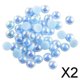 thumbnail image 1 of 2x 100 Uds. de de Media Perla con Plano de 8mm para álbumes de Recortes para Manualidades Diy 2 piezas, 1 of 8