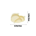 thumbnail image 3 of PATLOLLAV Yellow Silicone Bunny Plates,Food Grade Silicone Bunny Shape Plates,BPA Free, Siliconer Divided Dinner Plate,Feeding Supplies,Microwave & Dishwasher Safe, 3 of 5